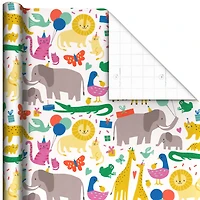 Zoo Animals Wrapping Paper, 20 sq. ft. for only USD 4.99 | Hallmark