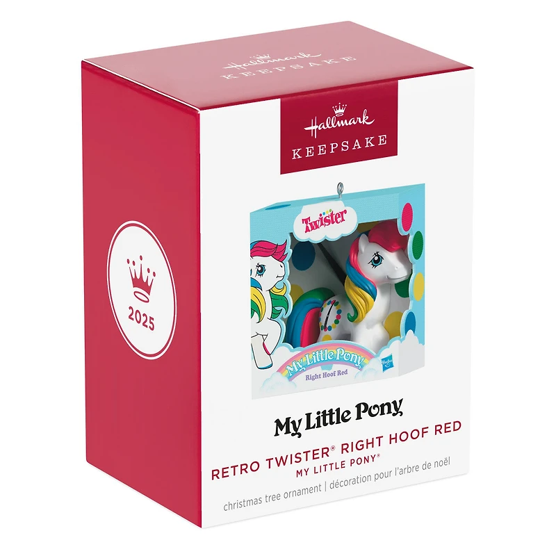 Hasbro® My Little Pony® Retro Twister® Right Hoof Red Ornament for only USD 23.99 | Hallmark
