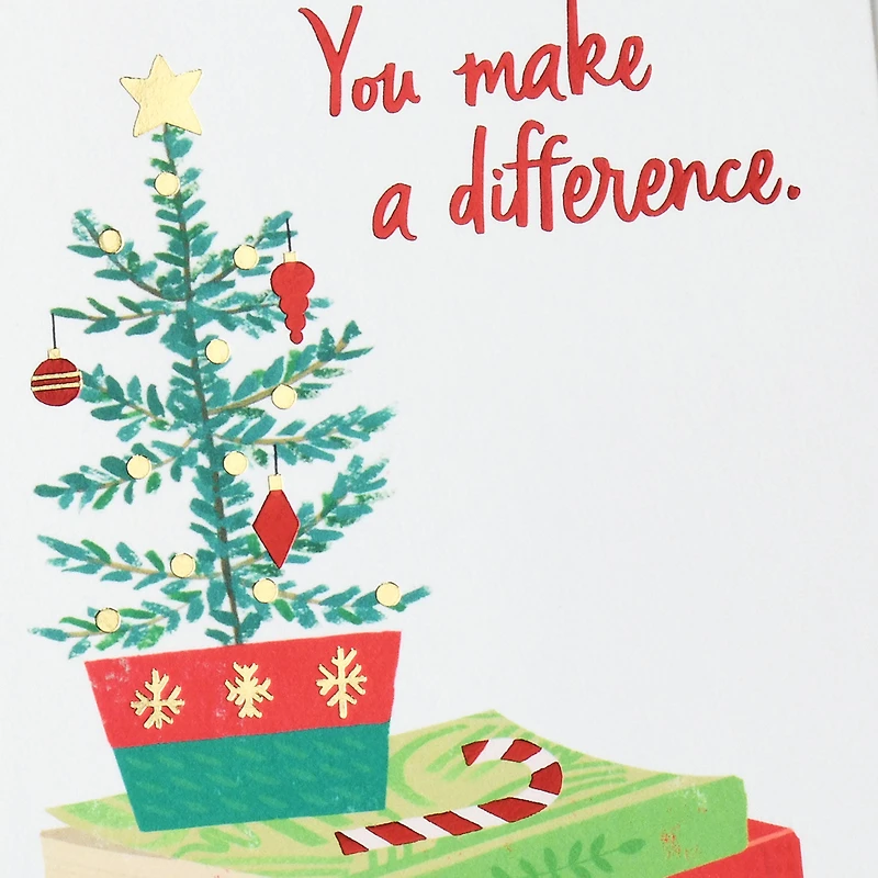 You Help Students Shine Christmas Thank-You Card for Teacher for only USD 3.59 | Hallmark