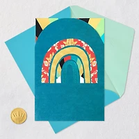 Patchwork Rainbow and Rays Blank Card for only USD 5.99 | Hallmark