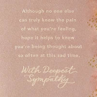 A Loss Beyond Words Sympathy Card for Loss of Daughter for only USD 5.99 | Hallmark