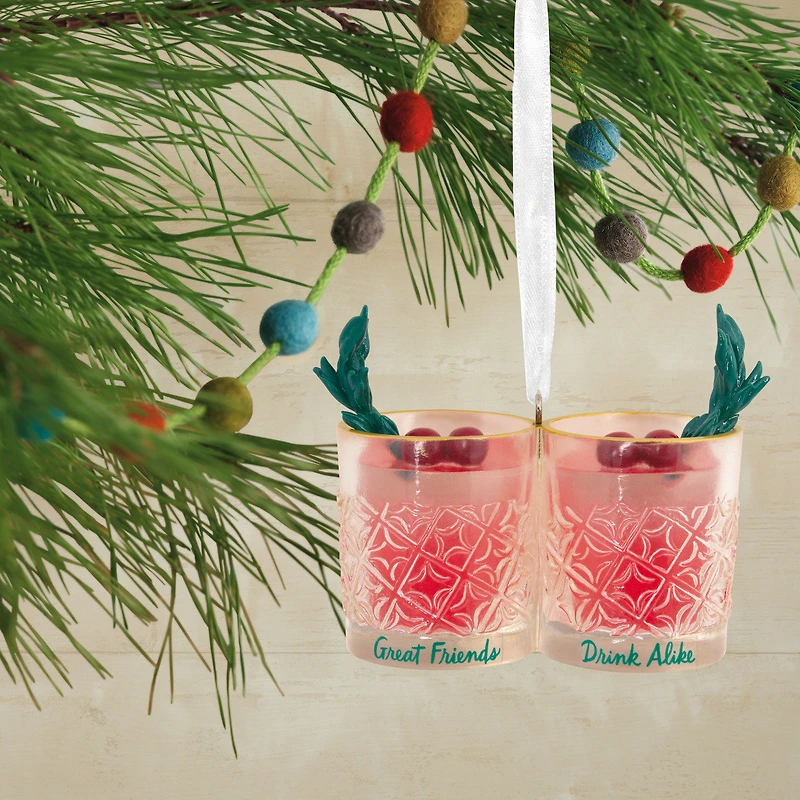 Friends Drink Alike Cocktail Glasses Hallmark Ornament for only USD 14.99 | Hallmark