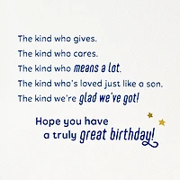 Loved Just Like a Son Birthday Card for Son-in-Law for only USD 5.99 | Hallmark