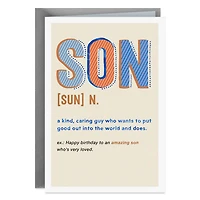 Dictionary Definition Birthday Card for Son for only USD 2.99 | Hallmark