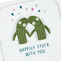 Cactus Happily Stuck With You Funny Anniversary Card for only USD 4.49 | Hallmark
