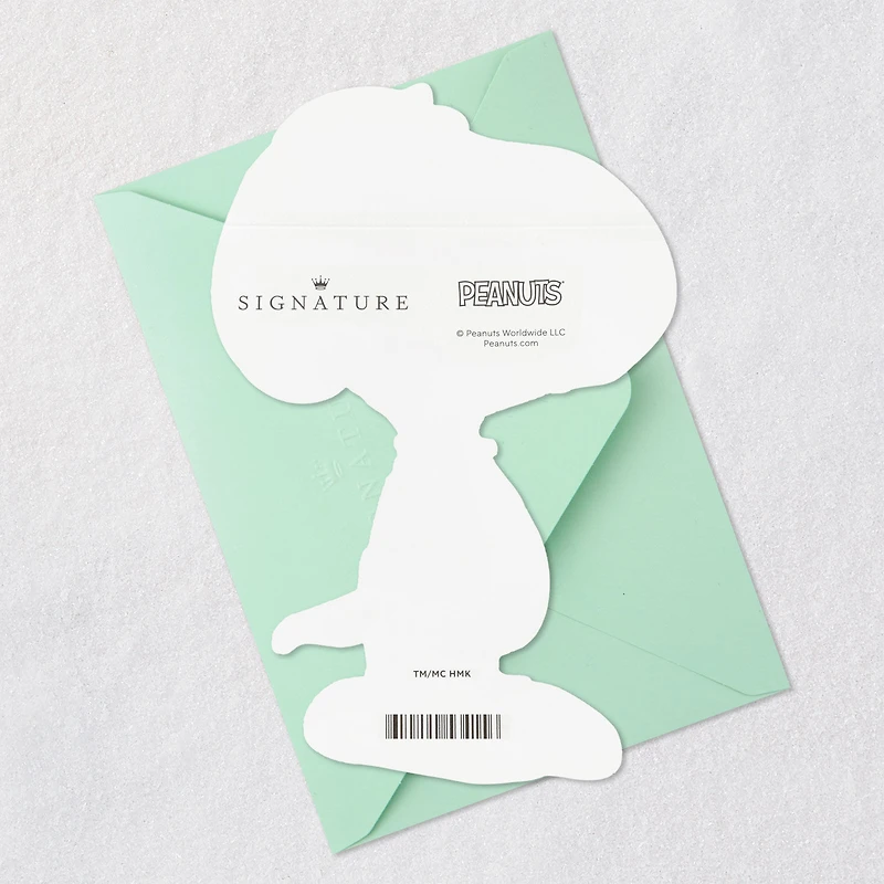Peanuts® 75th Anniversary Felt Snoopy Blank Card for only USD 10.59 | Hallmark