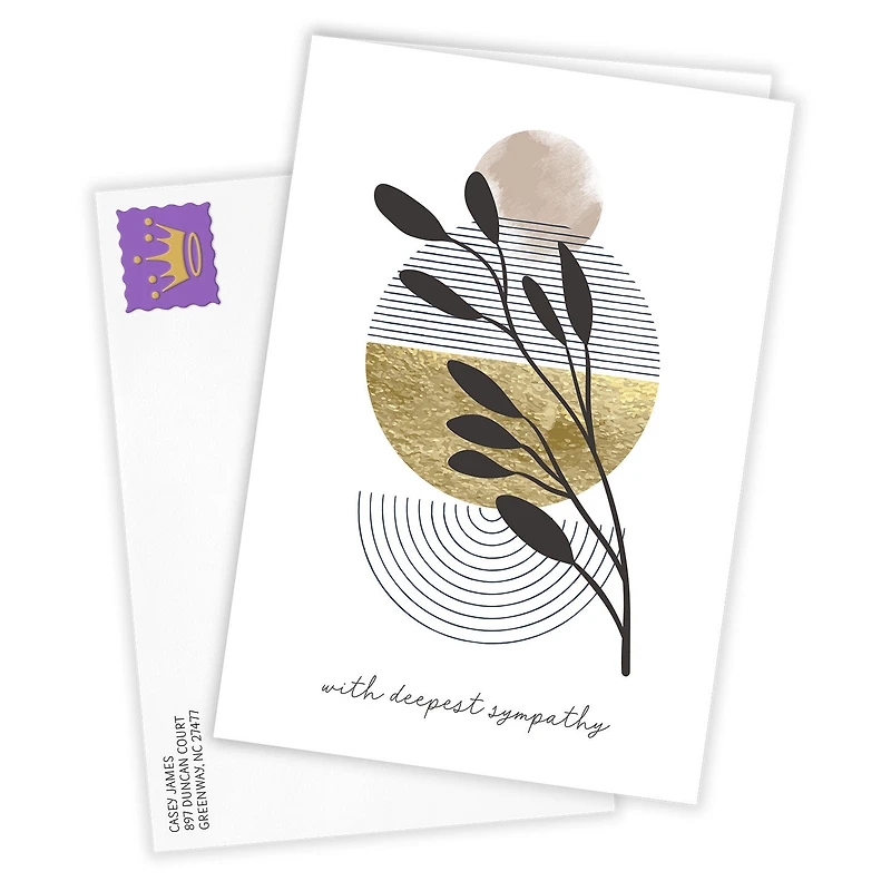 Modern Sunrise and Wheat Custom Sympathy Card for only USD 4.99 | Hallmark