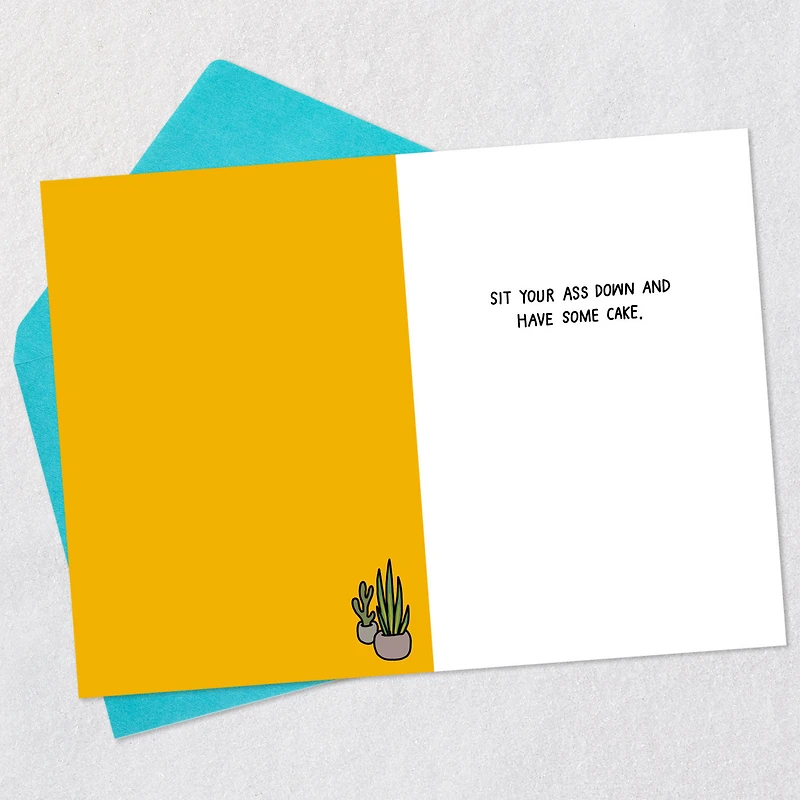 Sit Your Ass Down Funny Birthday Card for only USD 4.49 | Hallmark