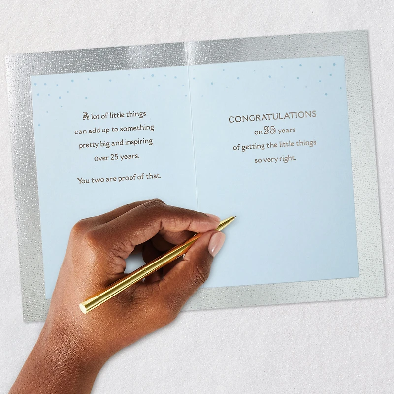 Little Things Add Up 25th Anniversary Card for Couple for only USD 5.99 | Hallmark