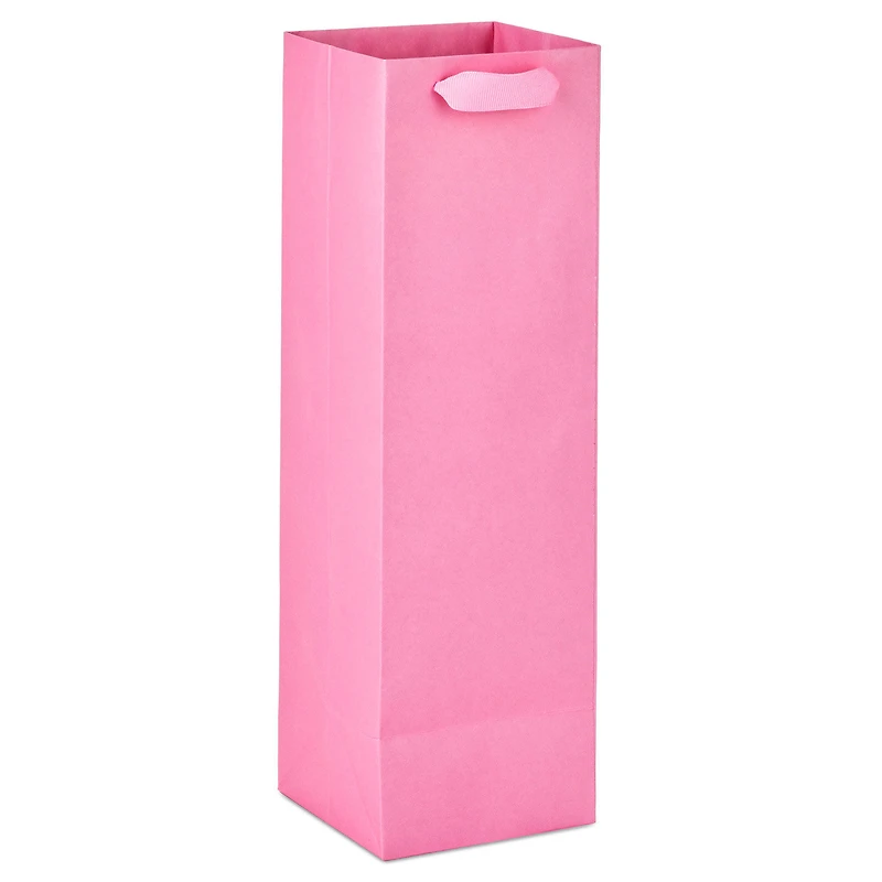 13" Solid Pink Wine Gift Bag for only USD 3.49 | Hallmark