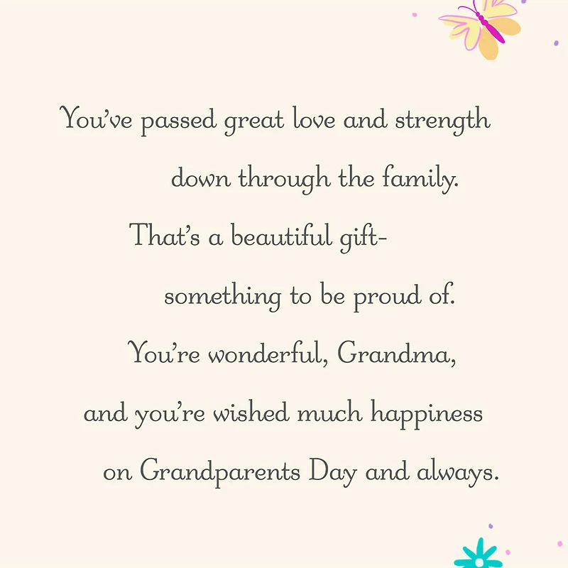 For a Wonderful Grandma Grandparents Day Card for only USD 2.99 | Hallmark