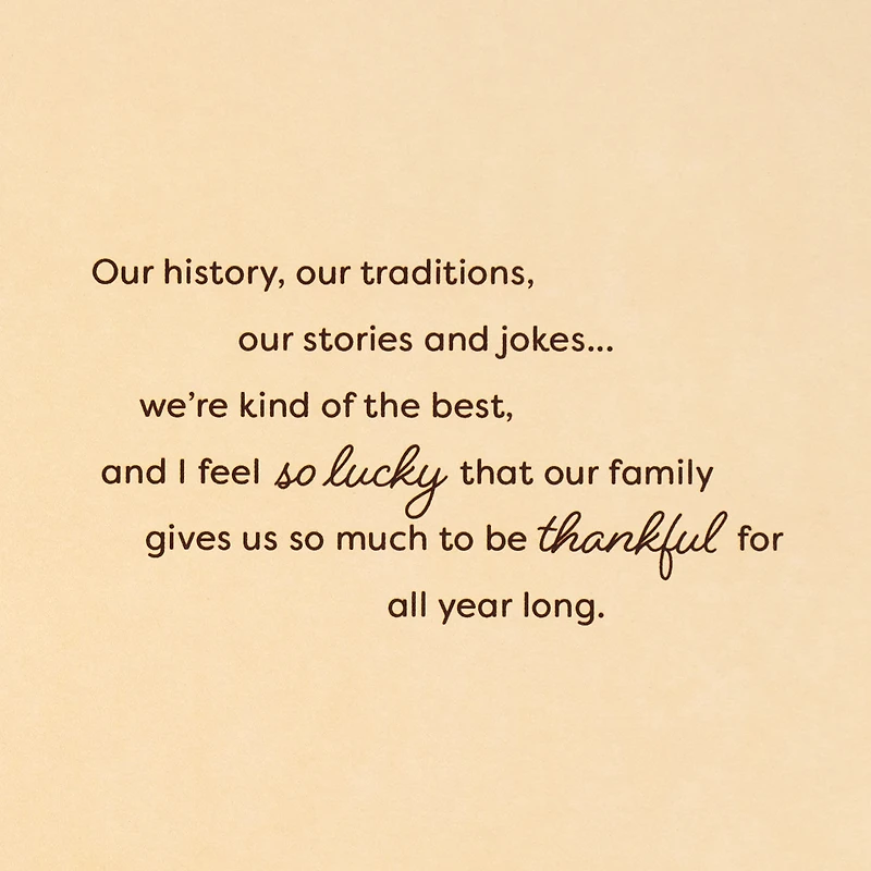Family Is Everything Customizable Thanksgiving Card With Title Stickers for only USD 4.99 | Hallmark