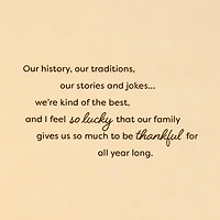 Family Is Everything Customizable Thanksgiving Card With Title Stickers for only USD 4.99 | Hallmark