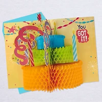 16" Make a Fuss Cake Pop-Up Jumbo Birthday Card for only USD 14.99 | Hallmark