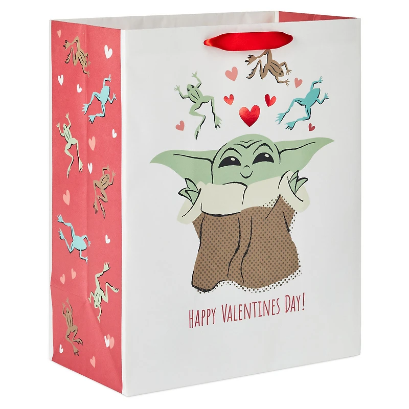 13" Star Wars: The Mandalorian™ Grogu™ Large Valentine's Day Gift Bag for only USD 4.49 | Hallmark