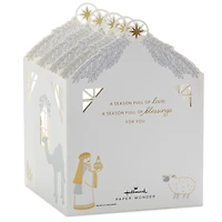 Joy to the World Nativity Scene Musical 3D Pop-Up Christmas Card With Light for only USD 10.99 | Hallmark