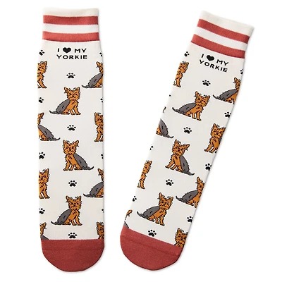 I Love My Yorkie Crew Socks for only USD 12.99 | Hallmark