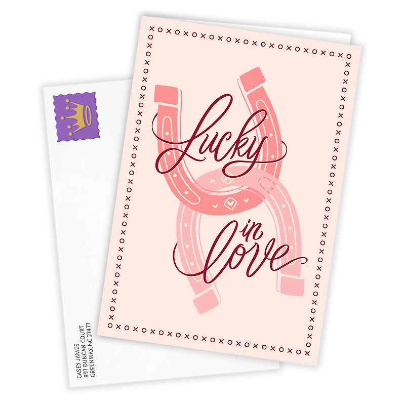 Lucky in Love Horseshoes Custom Valentine's Day Card for only USD 4.99 | Hallmark