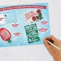You Deserve More Than One Card Funny Christmas Card for Dad With Mini Cards for only USD 5.29 | Hallmark
