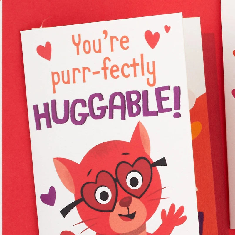 Animal Hugs Valentine's Day Card With Sound and Mini Pop-Up Cards for only USD 9.99 | Hallmark