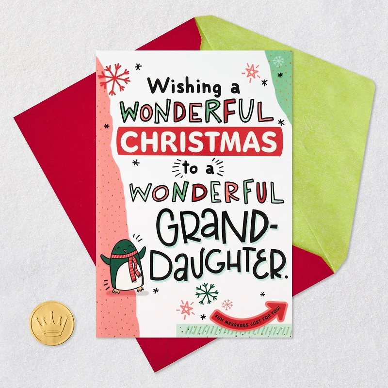 Do Whatever Makes You Happiest Fill-in-the-Blank Christmas Card for Granddaughter for only USD 6.99 | Hallmark
