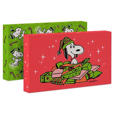 Peanuts® Red and Green 4-Pack Medium Christmas Gift Boxes for only USD 6.99 | Hallmark