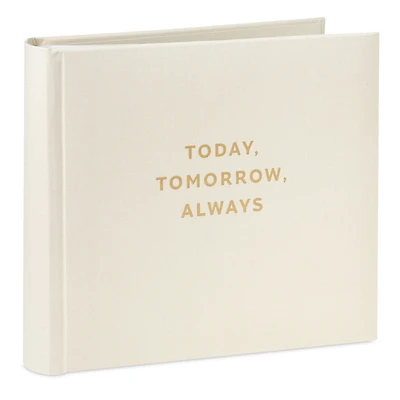 Today, Tomorrow, Always Gold on Cream Linen Photo Album for only USD 28.99 | Hallmark