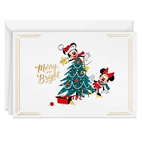 Disney Mickey Mouse and Disney Minnie Mouse Merry and Bright Boxed Christmas Cards, Pack of 16 for only USD 15.49 | Hallmark