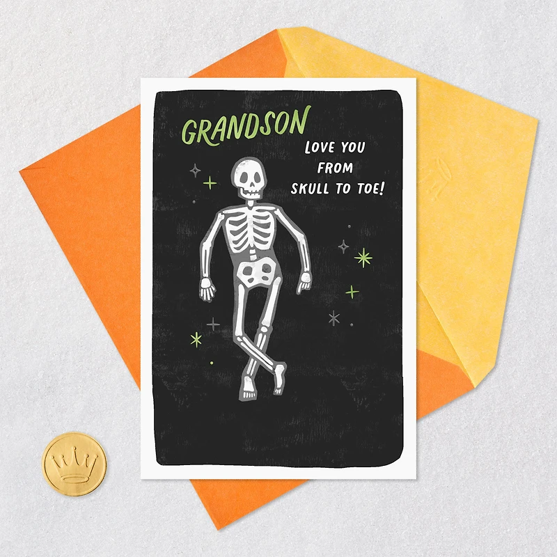 Love You From Skull to Toe Halloween Card for Grandson for only USD 2.99 | Hallmark