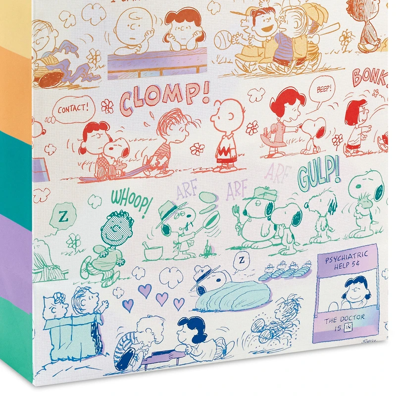 13" Peanuts® 75th Anniversary Scenes Large Gift Bag for only USD 4.49 | Hallmark