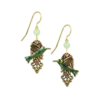 Silver Forest Hummingbird Layered Gold-Tone Metal Drop Earrings for only USD 21.00 | Hallmark