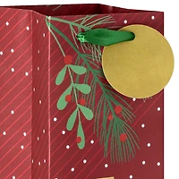 13" Be Merry on Dark Red Christmas Wine Gift Bag for only USD 3.49 | Hallmark