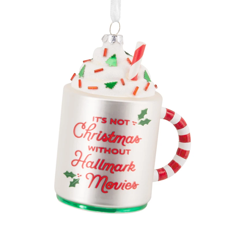 Hallmark Channel Festive Mug Glass Hallmark Ornament for only USD 19.99 | Hallmark