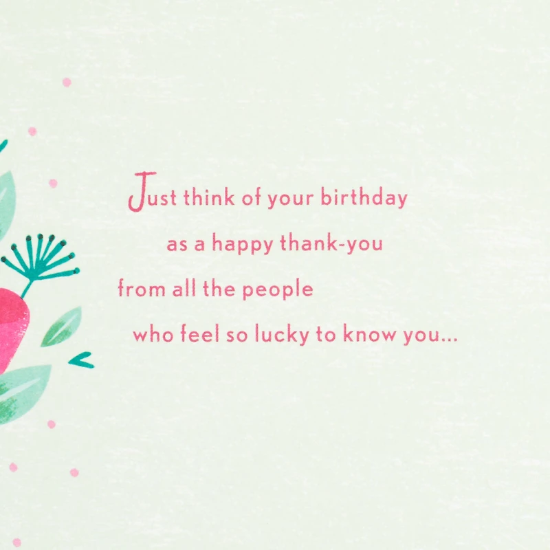 So Lucky to Know You Birthday Card for only USD 4.59 | Hallmark