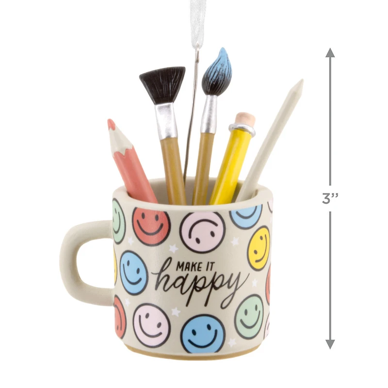 Make It Happy Mug Hallmark Ornament for only USD 14.99 | Hallmark