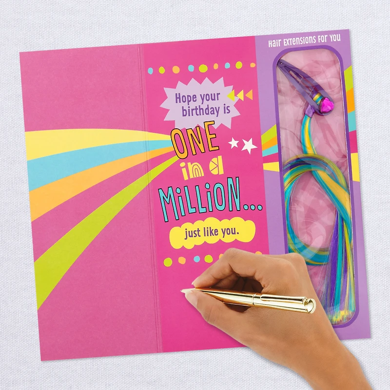 You Stand Out Birthday Card With Hair Clip and Extensions for only USD 7.59 | Hallmark