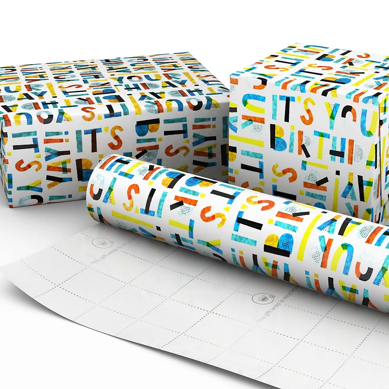 It's Your Birthday! Jumbo Wrapping Paper, 90 sq. ft. for only USD 9.99 | Hallmark
