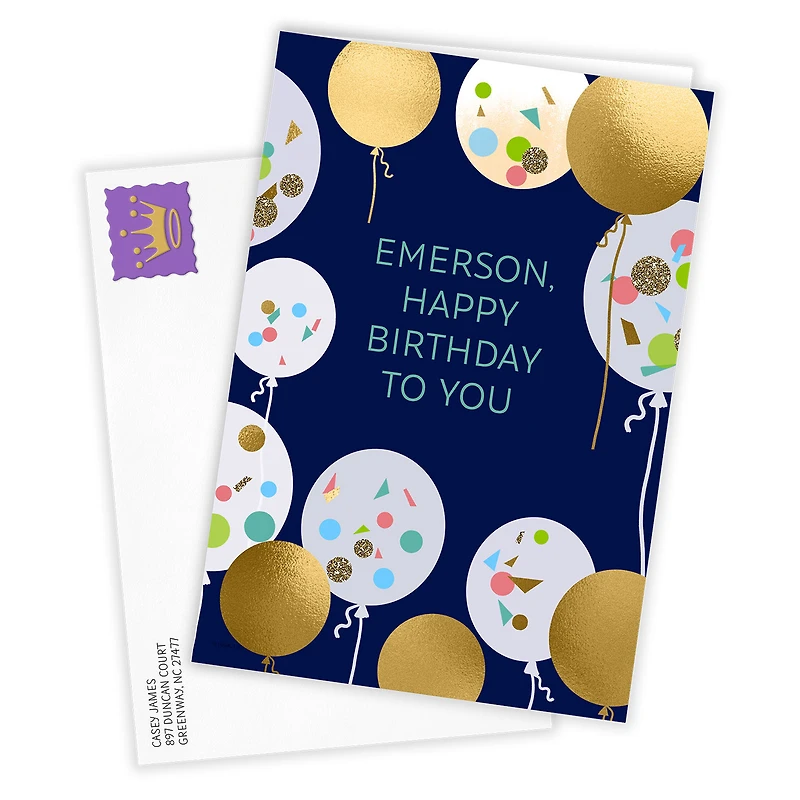 Personalized Confetti Balloons Celebration Card for only USD 4.99 | Hallmark