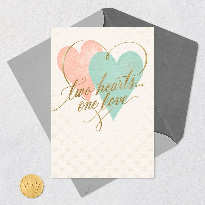 Two Hearts, One Love Religious Wedding Card for only USD 3.99 | Hallmark