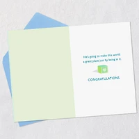 He'll Make This World a Great Place New Baby Boy Card for only USD 2.50 | Hallmark