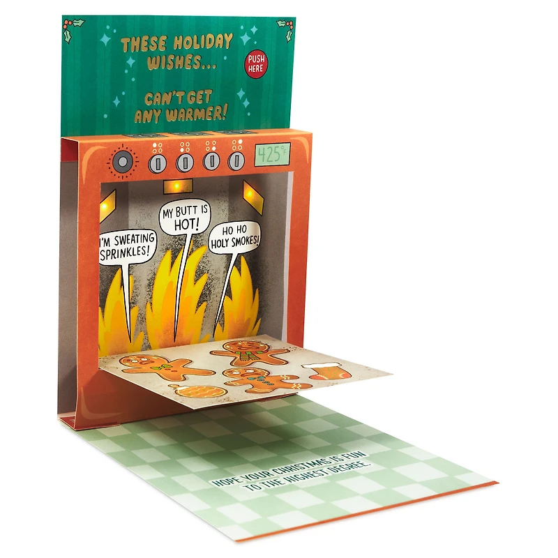 Warm Holiday Wishes Funny Musical Pop-Up Christmas Card With Light for only USD 8.99 | Hallmark