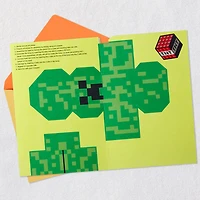 Minecraft Have a Blast Birthday Card for Kids With Build-Your-Own Creeper for only USD 5.59 | Hallmark