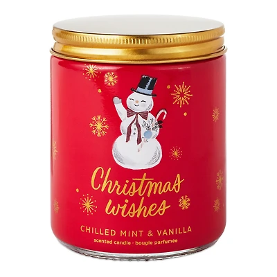Christmas Wishes Chilled Mint and Vanilla Scented Jar Candle, 7 oz. for only USD 16.99 | Hallmark