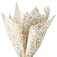 Gold Messages on White Christmas Tissue Paper, 6 sheets for only USD 1.99 | Hallmark