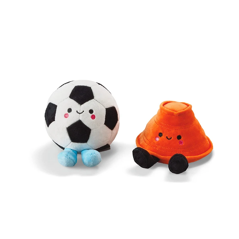 Better Together Soccer Ball and Orange Cone Magnetic Plush Pair, 5" H for only USD 19.99 | Hallmark