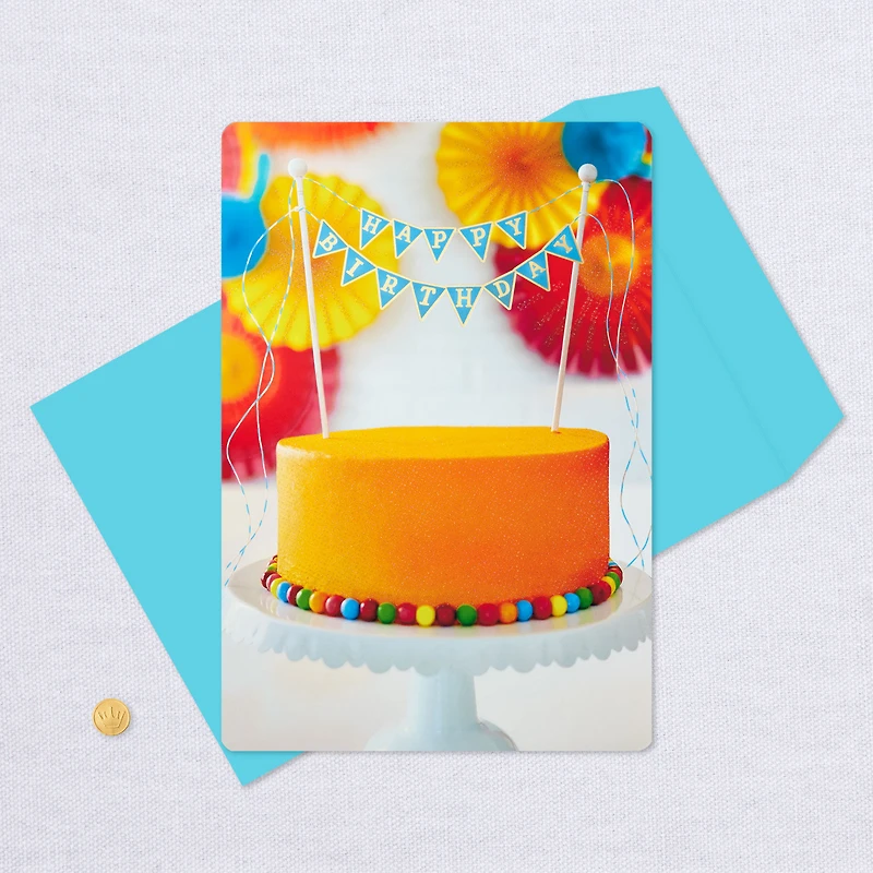 16" Happy Birthday Cake Jumbo Birthday Card for only USD 9.99 | Hallmark