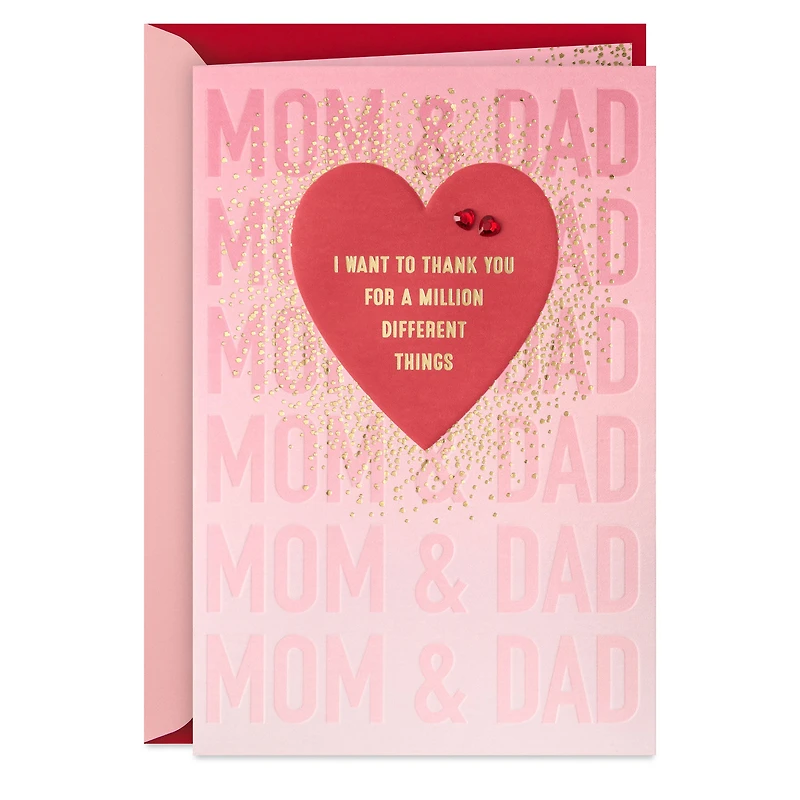 So Thankful You're My Parents Valentine's Day Card for Mom and Dad for only USD 6.59 | Hallmark
