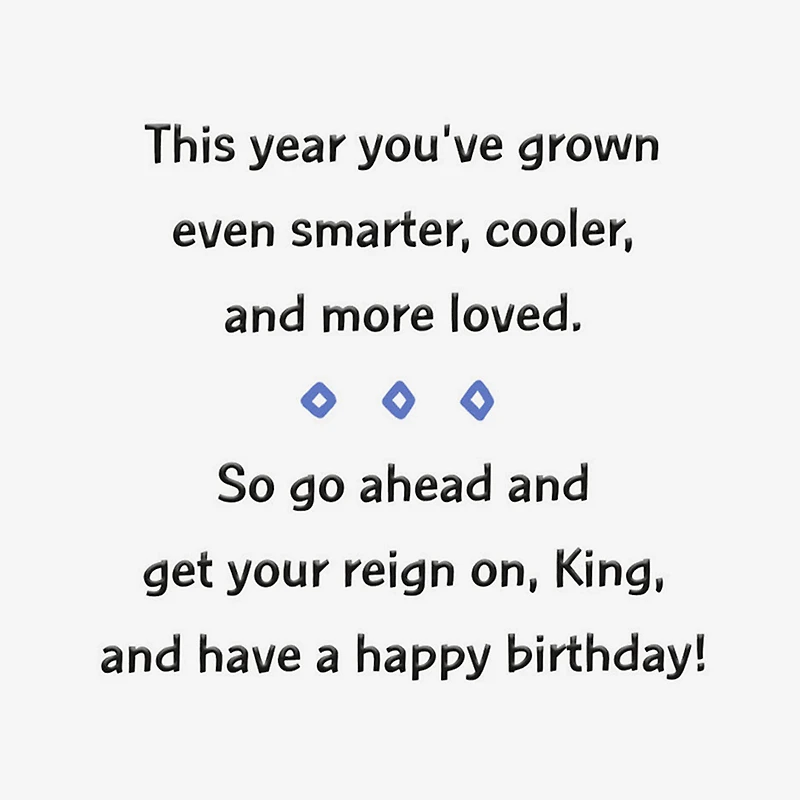 Young King Birthday Card for Him for only USD 3.59 | Hallmark