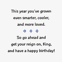 Young King Birthday Card for Him for only USD 3.59 | Hallmark