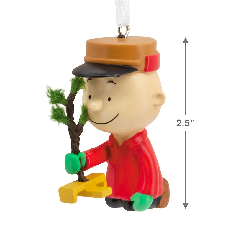 Peanuts® Charlie Brown Kneeling With Tree Hallmark Ornament for only USD 11.49 | Hallmark